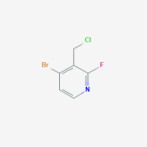 molecular formula C6H4BrClFN B12498966 4-Bromo-3-(chloromethyl)-2-fluoropyridine 