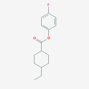 molecular formula C15H19FO2 B012499 trans-4-Fluorophenyl 4-ethylcyclohexanecarboxylate CAS No. 100633-61-2