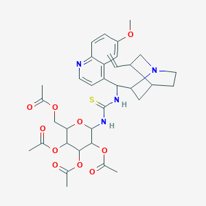 molecular formula C35H44N4O10S B12499014 N-[(8alpha,9R)-6'-Methoxycinchonan-9-yl]-N'-(2,3,4,6-tetra-O-acetyl-beta-D-glucopyranosyl)thiourea 