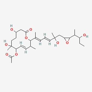 (8E,12E,14E)-7-acetoxy-3,6,16,21-tetrahydroxy-6,10,12,16,20-pentamethyl-18,19-epoxytricosa-8,12,14-trien-11-olide