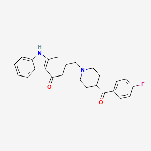 2-[[4-(4-Fluorobenzoyl)piperidin-1-yl]methyl]-1,2,3,9-tetrahydrocarbazol-4-one