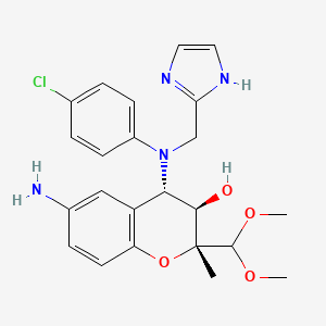 molecular formula C23H27ClN4O4 B1249927 Unii-jwf2N75yqj 