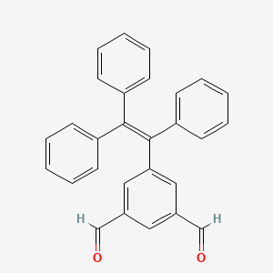 molecular formula C28H20O2 B12499337 5-(1,2,2-Triphenylvinyl)isophthalaldehyde 