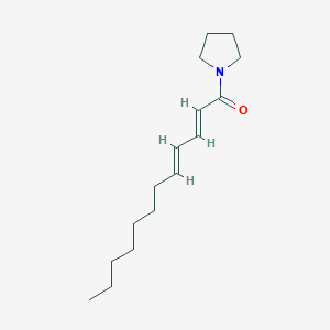 molecular formula C16H27NO B1249941 1-[(2E,4E)-2,4-dodecadienoyl]pyrrolidine CAS No. 117137-69-6