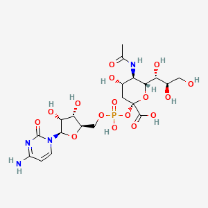 (2S,4S,5R,6R)-5-acetamido-2-[[(2R,3S,4R,5R)-5-(4-amino-2-oxopyrimidin-1-yl)-3,4-dihydroxyoxolan-2-yl]methoxy-hydroxyphosphoryl]oxy-4-hydroxy-6-[(1R,2R)-1,2,3-trihydroxypropyl]oxane-2-carboxylic acid