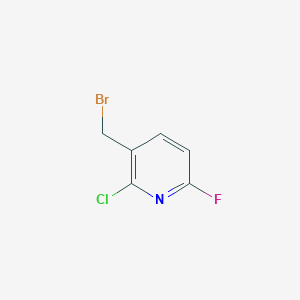 molecular formula C6H4BrClFN B12499431 3-(Bromomethyl)-2-chloro-6-fluoropyridine 