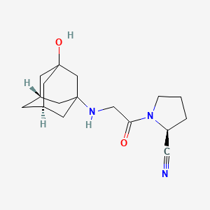 molecular formula C17H25N3O2 B1249944 Vildagliptin 