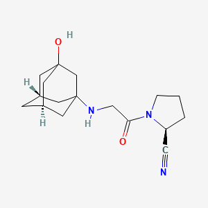 (S)-1-[2-((5S,7S)-3-hydroxy-adamantan-1-ylamino)-acetyl]-pyrrolidine-2-carbonitrile