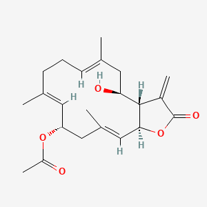 molecular formula C22H30O5 B1249965 Kericembrenolide D 