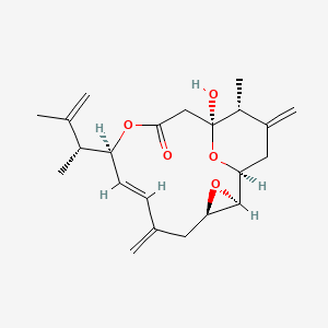 molecular formula C22H30O5 B1249970 Amphidinolide p 