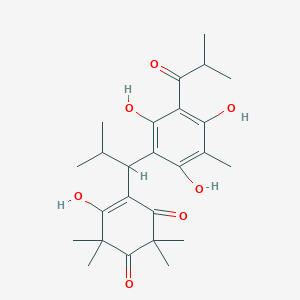 molecular formula C25H34O7 B1249973 Semimyrtucommulone 