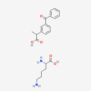 molecular formula C22H28N2O5 B1249981 Lysyl-ketoprofen 