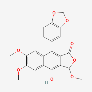 molecular formula C22H18O8 B1249985 Cleistanone(rac) 