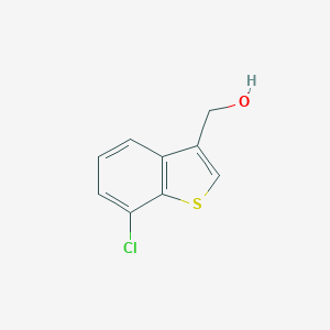 molecular formula C9H7ClOS B124999 Benzo[b]thiophene-3-methanol, 7-chloro- CAS No. 142181-53-1