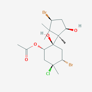 molecular formula C17H27Br2ClO4 B1249998 Algoane 