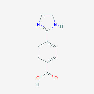 molecular formula C10H8N2O2 B012500 4-(1H-咪唑-2-基)苯甲酸 CAS No. 108035-45-6