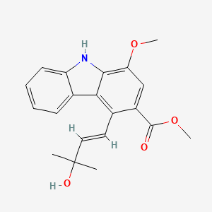 molecular formula C20H21NO4 B1250002 clausamine E 