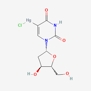 molecular formula C9H11ClHgN2O5 B1250018 Chloro(2-deoxyuridin-5-yl)mercury CAS No. 65505-76-2