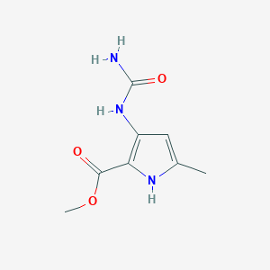 molecular formula C8H11N3O3 B12500222 methyl 3-(carbamoylamino)-5-methyl-1H-pyrrole-2-carboxylate 