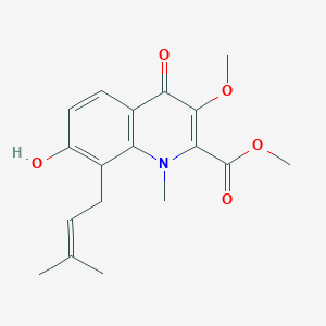 molecular formula C18H21NO5 B1250023 Megistonine I 