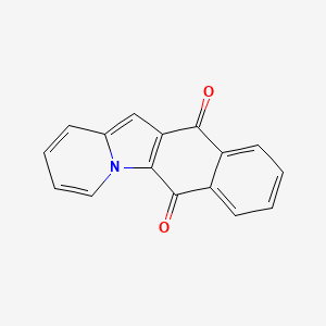 molecular formula C16H9NO2 B1250038 Naphtho[2,3-b]indolizine-6,11-dione 