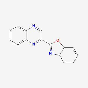 molecular formula C15H11N3O B12500425 2-(Quinoxalin-2-yl)-3a,7a-dihydrobenzo[d]oxazole 
