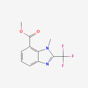 molecular formula C11H9F3N2O2 B12500449 Methyl 1-methyl-2-(trifluoromethyl)-1H-benzo[d]imidazole-7-carboxylate 