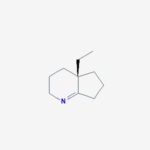 molecular formula C10H17N B125005 (4aS)-4a-ethyl-2,3,4,5,6,7-hexahydrocyclopenta[b]pyridine CAS No. 152375-27-4