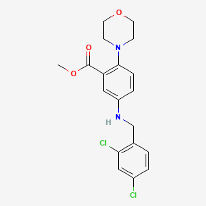 molecular formula C19H20Cl2N2O3 B12500572 Methyl 5-[(2,4-dichlorobenzyl)amino]-2-(morpholin-4-yl)benzoate 