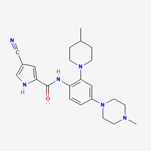 molecular formula C23H30N6O B1250063 c-Fms-IN-3 CAS No. 885704-21-2