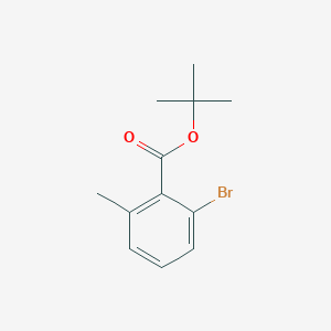 molecular formula C12H15BrO2 B12500749 Tert-butyl 2-bromo-6-methylbenzoate 