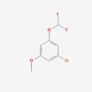 molecular formula C8H7BrF2O2 B12500875 3-Bromo-5-(difluoromethoxy)anisole 