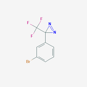 molecular formula C8H4BrF3N2 B12500888 3-(3-bromophenyl)-3-(trifluoromethyl)-3H-diazirine 