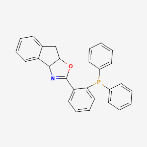 molecular formula C28H22NOP B12500896 2-[2-(diphenylphosphanyl)phenyl]-3aH,8H,8aH-indeno[1,2-d][1,3]oxazole 