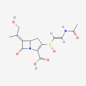 (6E)-3-[(E)-2-acetamidoethenyl]sulfinyl-6-(1-hydroxypropan-2-ylidene)-7-oxo-1-azabicyclo[3.2.0]hept-2-ene-2-carboxylic acid