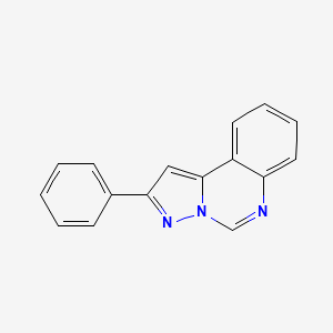 molecular formula C16H11N3 B1250111 2-Phenylpyrazolo[1,5-c]quinazoline 