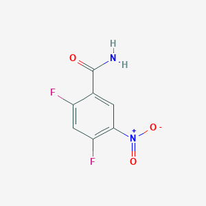 molecular formula C7H4F2N2O3 B12501119 2,4-Difluoro-5-nitrobenzamide 