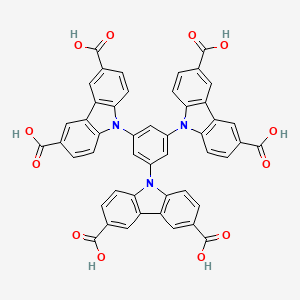 molecular formula C48H27N3O12 B12501150 9,9',9''-(Benzene-1,3,5-triyl)tris(9H-carbazole-3,6-dicarboxylic acid) 