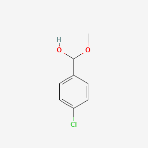 molecular formula C8H9ClO2 B12501163 (4-Chlorophenyl)(methoxy)methanol 
