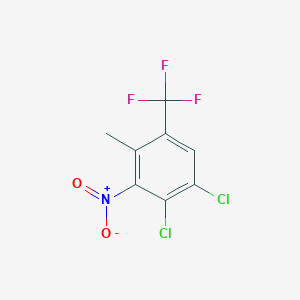 molecular formula C8H4Cl2F3NO2 B125012 3,4-Dichloro-2-nitro-6-(trifluoromethyl)toluene CAS No. 115571-66-9