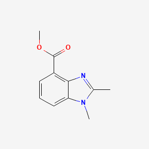 molecular formula C11H12N2O2 B12501254 Methyl 1,2-dimethyl-1H-benzo[d]imidazole-4-carboxylate CAS No. 208772-15-0