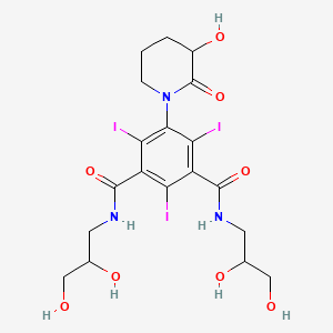 N,N'-Bis[2,3-dihydroxypropyl)-5-(3-hydroxy-2-oxo-1-piperidinyl)-2,4,6-triiodo-1,3-benzenedicarboxamide