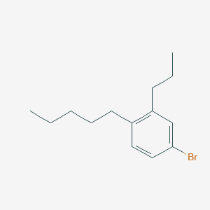 molecular formula C14H21Br B12501371 4-Bromo-1-pentyl-2-propylbenzene 
