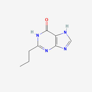 molecular formula C8H10N4O B12501507 2-Propyl-1H-purin-6(9H)-one 