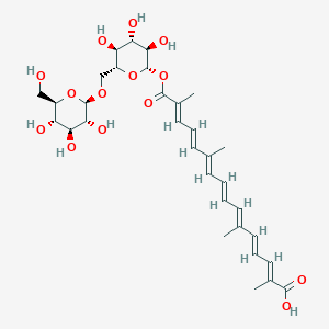 B1250152 beta-D-gentiobiosyl crocetin CAS No. 55750-85-1