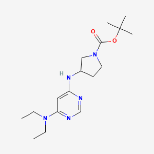 molecular formula C17H29N5O2 B12501586 Tert-butyl 3-{[6-(diethylamino)pyrimidin-4-yl]amino}pyrrolidine-1-carboxylate 