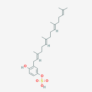molecular formula C26H38O5S B1250159 Fascioquinol E 