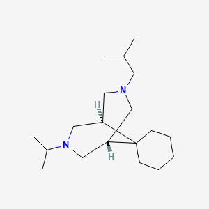 (1S,5R)-3-(2-methylpropyl)-7-propan-2-ylspiro[3,7-diazabicyclo[3.3.1]nonane-9,1'-cyclohexane]