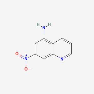 molecular formula C9H7N3O2 B12501604 7-Nitroquinolin-5-amine 