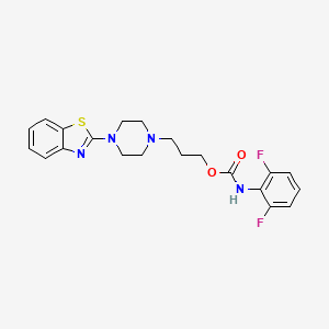 3-[4-(1,3-benzothiazol-2-yl)piperazin-1-yl]propyl N-(2,6-difluorophenyl)carbamate